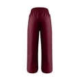 thumbnail image 6 of jiaxiM Womans Dress Pants High Waist Palazzo Capri Pants for Women Drawstring Lightweight Womens Trousers Lounge Pants Women for Summer, 6 of 6