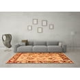thumbnail image 3 of Ahgly Company Indoor Rectangle Abstract Orange Modern Area Rugs, 3' x 5', 3 of 4