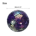 thumbnail image 2 of Uxcell 3Pcs Decorative Glass Balls 3.15 inch Orbs Centerpiece Balls Mosaic Glass Balls for Decor Bowls, Purple, 2 of 5