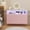 Pink, variant on 2025 New Large Dressing Table for Bedroom, Power Outlet, LED Light Storage, 6 Drawers, 2 Open Shelves, for Living Room, Foyer and Bedroom
