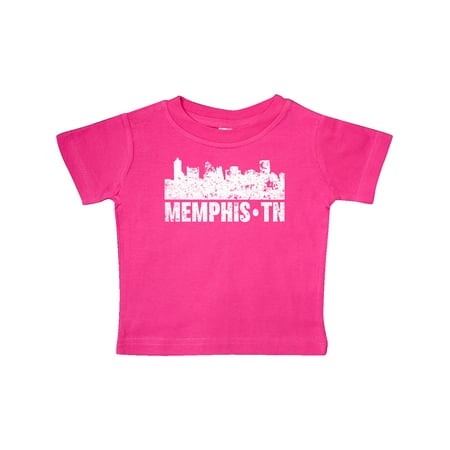 

Inktastic Memphis city Skyline with Grunge Gift Baby Boy or Baby Girl T-Shirt