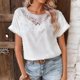 thumbnail image 2 of TaTaai Womens Solid Color Short Sleeve Tshirt Loose Fit Casual Blouse Versatile Summer Top Fashion Basic Wear Gift, 2 of 7