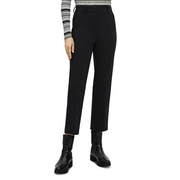 Theory BLACK Women's High Rise Precision Ponte Pants, US 0