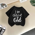 thumbnail image 4 of Chemises pour Filles Enfants Filles Mignon Personnalité Imprimée Col Rond Manches Courtes Tee Été Hauts Filles Noir 8 Ans-10 Ans, 4 of 4