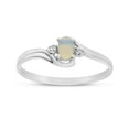 thumbnail image 1 of 14k White Gold Freshwater Cultured Pearl And Diamond Ring, 1 of 6