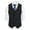 Black, variant on IROINNID Men's Sleeveless V-Neck Short Vest Stripes Leisure Four Seasons Fit Waistcoat Vest