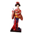 thumbnail image 2 of Muñeca kimono de geisha japonesa asiática coleccionable, artesanía tradicional de 9 pulgadas para oficina Estilo B, 2 of 9