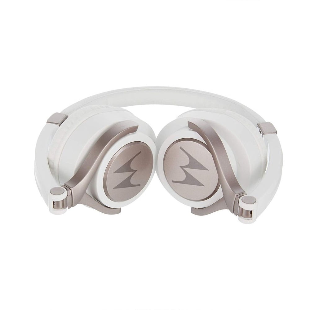 Motorola MO-SH005WH 3.5 mm Hands Free Wired Headphones Pulse 2 Premium Stereo with Remote & Mic - White