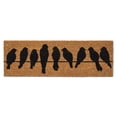 thumbnail image 1 of Abbott Collections AB-35-PFW-BI-1035 10 x 30 in. Bird Row Balcony Doormat, Natural & Black, 1 of 1