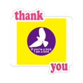 thumbnail image 1 of Romantic Film Classical Words Birds Thank You Stickers Quote Grateful, 1 of 3