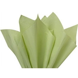 100 Sheets Brown & Sage Tissue Paper 15x20 Inches | Gift Wrap Craft Paper With 12 Gift Tags