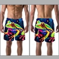 thumbnail image 3 of luoweisi Men's Beach Shorts Quick Dry Swim Trunks with Mesh Lining Frog M, 3 of 5