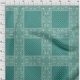 thumbnail image 4 of oneOone Rayon Teal Green Fabric Geometric Fabric For Sewing Printed Craft Fabric By The Yard 56 Inch Wide, 4 of 4