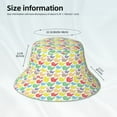 thumbnail image 3 of Xecao Colorful Snails Print Men and Women Night Reflective Hat Runner Cap Visor Bucket Hat Boonie Cap, 3 of 6