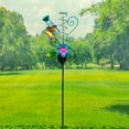 thumbnail image 1 of Medidor de Lluvia Estacas de Jardín de Mariposas Decoración Luz Solar Patio de Metal Arte de Césped Al Aire Libre Decoraciones de Patio Soledad pluviómetro, 1 of 8