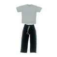 thumbnail image 2 of Colcolo 1/6 Male Short Sleeve Long Pants Costume for 12 inch Doll Model Figures and black, 2 of 8