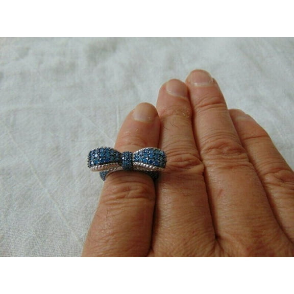 2.10Ct Round Cut Simulated Blue Sapphire Women's Halo Wedding Ring 14K White Gold Plated