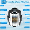 thumbnail image 4 of UYUIOIF-Shower Filter for Hard Water, High Output Shower Head Filter to Remove Chlorine and Fluoride, 20 Stage Showerhead Filter with Vitamin C, Reduces Dry Itchy Skin, and Eczema, Matte Black, 4 of 4
