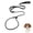 Black, variant on Slip Lead Dog Leash with Double Handles | Reflective Dog Training Lead with 360° Swivel Anti-Tangle | Heavy-Duty Leash and Collar for Large Medium and Small Dogs No-Pull Walking