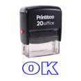 thumbnail image 1 of Printtoo Office Stationary OK Self Inking Rubber Stamp Stamp-Blue, 1 of 1