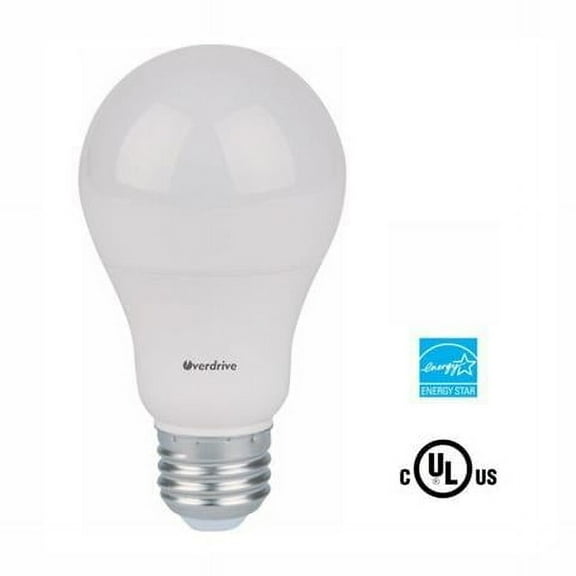 Overdrive 699 11W 5000K A19 Omni Dimmable-Daylight LED Light Bulb - Pack of 6