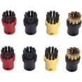 thumbnail image 5 of LLC 4-Pack Noir Brosses Rondes de Remplacement pour Karcher Nettoyeurs à Vapeur SC1 SC2 SC3 SC4 SC5 SC7, 5 of 5