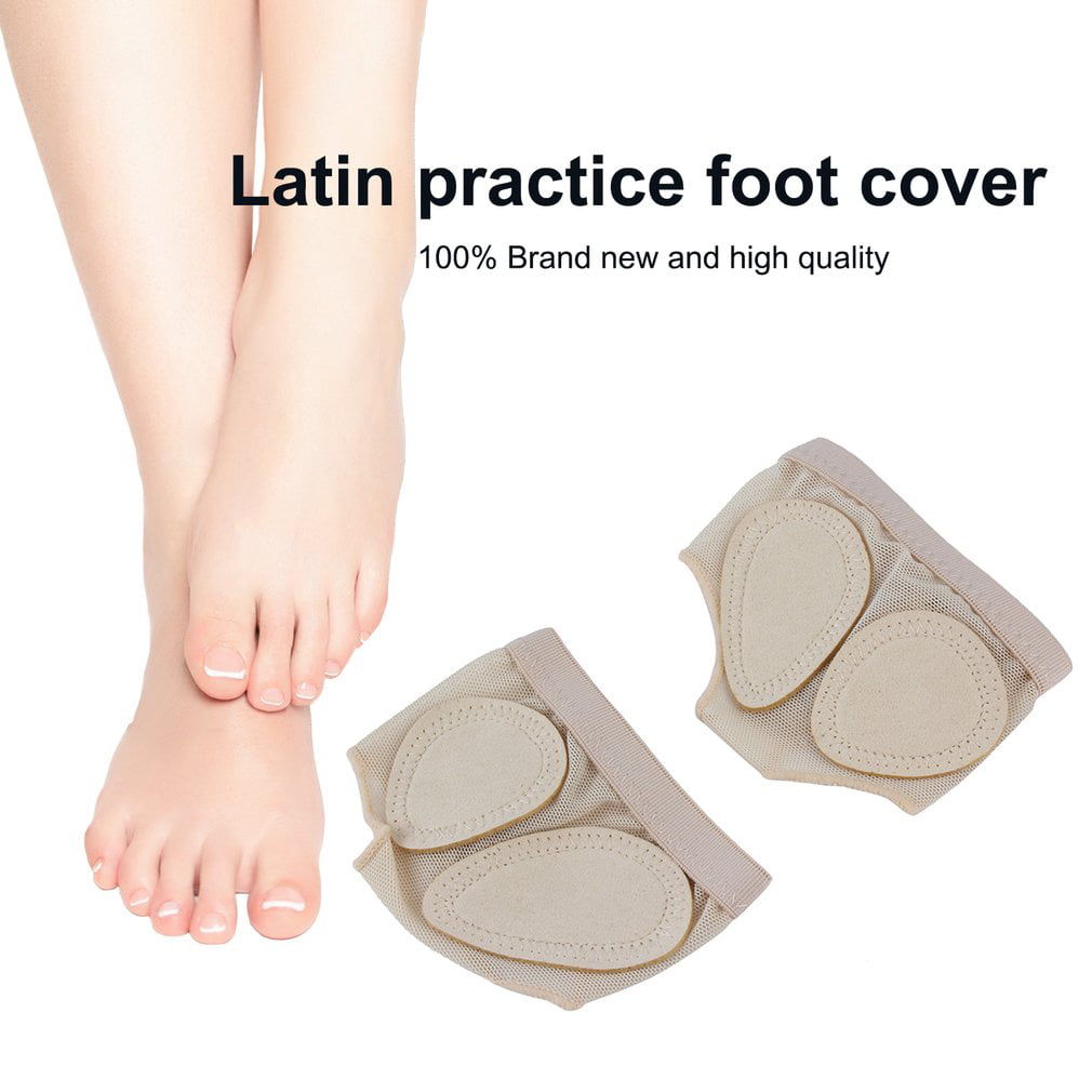 1Pair Latin Ballet Foot Cover Forefoot Toe Thong Protector Belly Dance Paws 