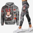 thumbnail image 1 of Sudadera con capucha de Minnie Mouse 3D para mujer, conjunto de pantalones de Yoga de Mickey, pantalones de chándal de Disney, Leggings de Yoga, chándal de moda, nuevo, 1 of 4