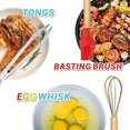 thumbnail image 6 of Kitchen Cooking Utensils Set, 12pcs Silicone Cooking Utensils Set, Wooden Handle Silicone Kitchen Gadgets Utensil Set (Colorful), Cooking Spoons for Nonstick Cookware, 6 of 9