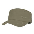 thumbnail image 1 of WITHMOONS Cadet Cap Camouflage Twill Cotton Distressed Washed Hat KR4303 (Brown), 1 of 1