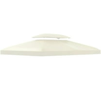 Resenkos Canopy Replacement Cover, Gazebo Canopy Top Replacement, Gazebo Replacement Canopy, 2-Tier Top Cover for 9.84' x 13.1' Gazebo, Charcoal (TOP ONLY)