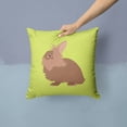 thumbnail image 2 of Carolines Treasures BB7786PW1414 Lionhead Rabbit Green Fabric Decorative Pillow, 14 x 14 in., 2 of 4