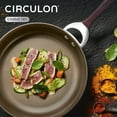 thumbnail image 4 of Circulon Symmetry 10" and 12" Hard-Anodized Nonstick Fry Pan/Frying Pan Set, Merlot, 4 of 7