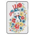thumbnail image 3 of Patriotic Cat Flowers Fourth July Fun Outdoor Picnic Blanket, Foldable Waterproof Beach Mat, Portable Beach Blanket for Beach Camping, Hiking, Family Concerts, 3 of 8