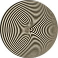 thumbnail image 1 of Ahgly Company Machine Washable Indoor Round Transitional Chocolate Brown Area Rugs, 4' Round, 1 of 7