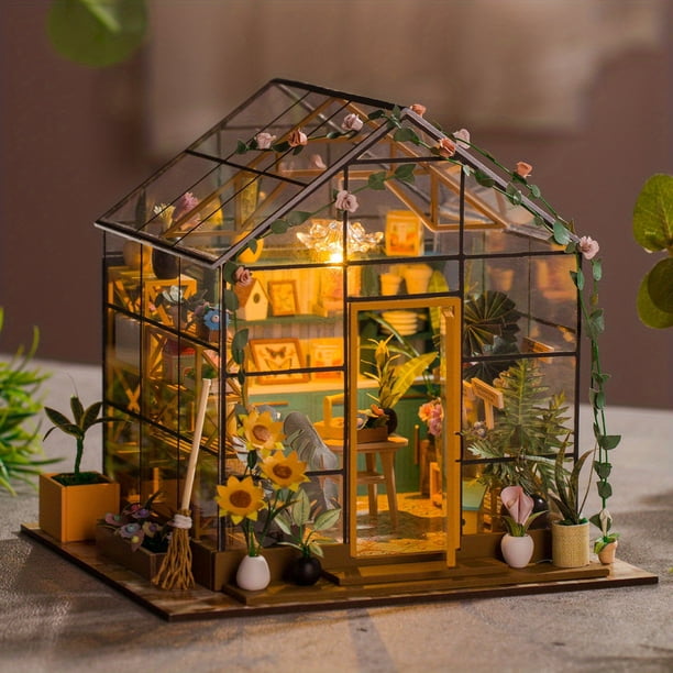 Handmade DIY Production Of Artwork Model Scene Assembly Model Flower Room Children's Educational Toys Girl Teenager Valentine's Day Birthday Gift Decoration Decoration
