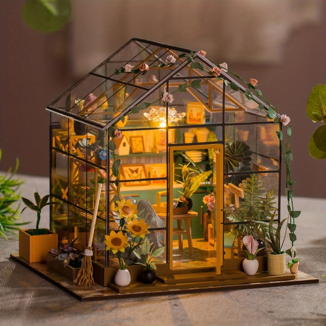 Handmade DIY Production Of Artwork Model Scene Assembly Model Flower Room Children's Educational Toys Girl Teenager Valentine's Day Birthday Gift Decoration Decoration