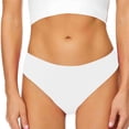 thumbnail image 6 of NMMUED Mid Waisted Bikini Bottoms for Women - Full Coverage Bathing Suit Swimsuit Basic Swim Briefs White L, 6 of 7