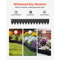 thumbnail image 2 of KFFKFF Galvanized Steel Landscape Edging, 6-Pack 40 x 6 Inch Metal Edging for Landscaping with Mounting Clips, Flexible Metal Garden Border for Flower Beds and Pathways, Black, 2 of 9