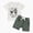 S-White, variant on Kaprioy Toddler Baby Boy Summer Clothes Funny Letter Daddy's Little Buddy Tractor T Shirt Elastic Waist Pockets Shorts Set 2 Piece Outfit Toddler Baby Boys Summer Outfits Baby Boys' Clothing Sets