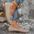thumbnail image 4 of Womens Orthopedic Shoes, Orthopedic Shoes for Women Wide Width, Walking Shoes Women, Women Loafers Shoes, Lightweight Anti-Slip Breathable for Women, Dressy Slip-On Bow-Knot Flats Loafers, Beige 5.5, 4 of 8