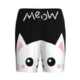 thumbnail image 4 of Naloa Cat Meow Men's Short Pajama Pants, Lounge Comfort Shorts with Elasticized Waistband and Side Pockets - X-Large, 4 of 9