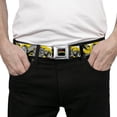thumbnail image 3 of Nickelodeon Belt, Seatbelt Buckle Belt, Teenage Mutant Ninja Turtles Shredder Pose and Icons Grays, 30 to 44 Inches, 3 of 9