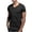 Black(1), variant on Diufon Mens Shirts Summer Casual Short Sleeve V Neck Tops Big and Tall Athletic Gym Basic Tee Shirt with Pocket