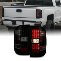 AKKON - For 2015-2018 Chevy Silverado | 15-18 GMC Sierra LH & RH Black Smoke Replacement Tail Lights Tail Lamps Pair