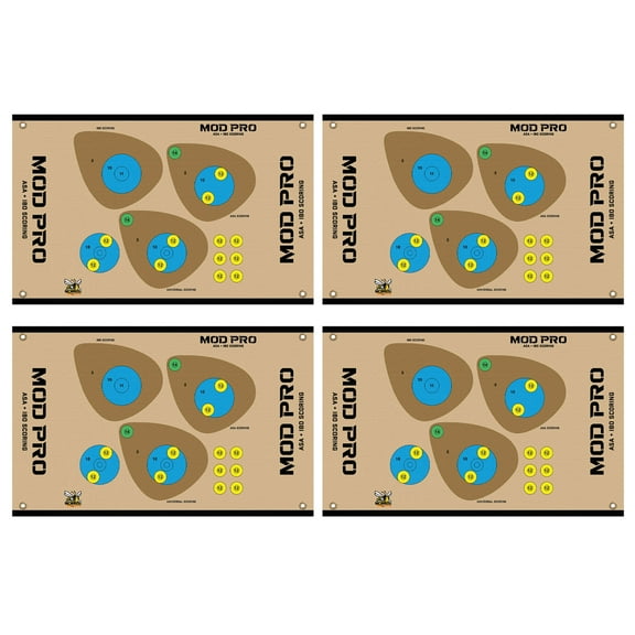 Morrell Yellow Jacket MOD Pro ASA and IBO Shooting Bullseyes, 4 Pack