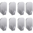 thumbnail image 2 of SZTXJ Adhesive Hooks Wall Hook Stainless Steel Towel Holder for Kitchen Bathroom 8 Pieces, 2 of 5