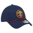 thumbnail image 3 of Men's New Era Navy Denver Nuggets Featherweight Poly Rope Flex 39Thirty Hat, 3 of 5
