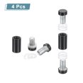 thumbnail image 3 of Uxcell 4 Pack Sign Standoff Screws, 1/2"x1.18" Stainless Steel Advertising Screws, Black, 3 of 7