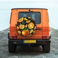 thumbnail image 6 of Goofa Tangerine Pattern Universal Tire Cover for Jeep, SUV, Truck, and Trailer – Waterproof, UV-Resistant,Easy to Install, Fits 14"-17" Tires-16 inch, 6 of 6